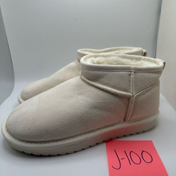 CUSHIONAIRE Women's pull on boot 8 WIDE IVORY - Picture 3 of 7